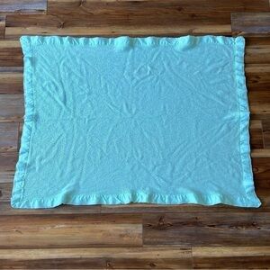 Baby Morgan Baby Blanket Waffle Thermal Silk Trim